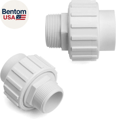 2-Pieces Universal 1.5'' PVC X 1.5'' Slip Union Socket Joint Adapter Fitting Quick