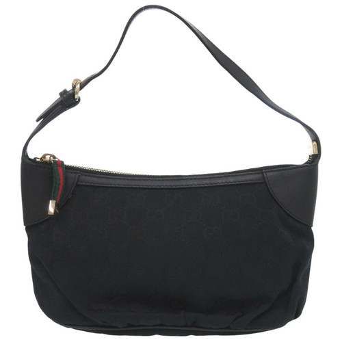 Gucci 224093 Gg Canvas Black Handbag 0935 Used