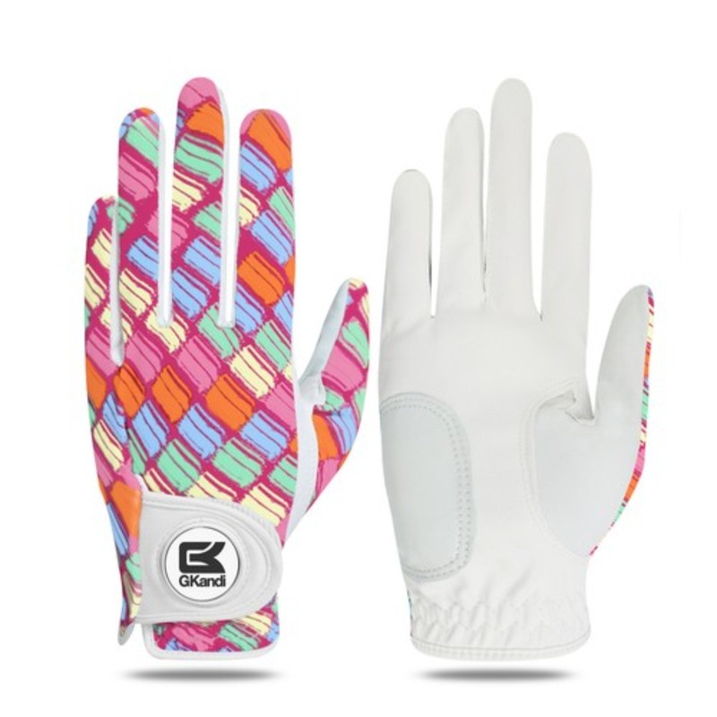 Women Golf Glove Left Hand PU with Ball Marker for Right Handed Golfer Small