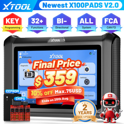 XTOOL X100 PAD S V2.0 IMMO Key Programming Tool Full System Diagnostic Scanner