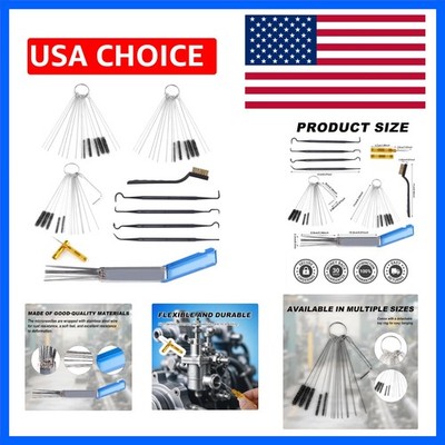Carburetor Cleaner Tool Kit, Airbrush Torch Tip Cleaner Set Hex Wrench Pointe...