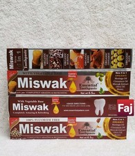 6 Tube MISWAK Toothpaste 5 in 1 Essential 100 Fluoride Free Vegetable Base