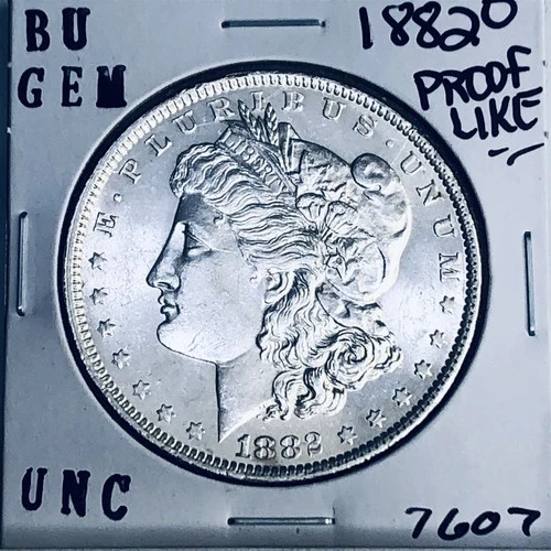 1882 O BU GEM MORGAN SILVER DOLLAR UNC MS+++ U.S. MINT RARE COIN 7607