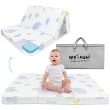 Pack and Play Mattress, 38"x 26" Soft Firm Memory Foam Dual-Sided Pack N Pl...