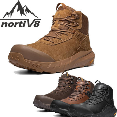 NORTIV 8 Men Lightweight Waterproof Composite Toe Boots Safety Work Boots