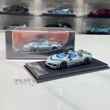 DCM&TPC 1:64 Open Top Gray Mansory SF90 F9XX Stradale Alloy Car Model
