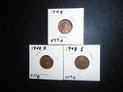Lincoln Wheat Cent Set 1948 P D S Circulated (# L164)