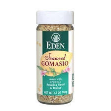 Eden Foods Gomasio Seaweed Seasoning With Dulse Nori Kombu 3.5 Oz Glass Jar
