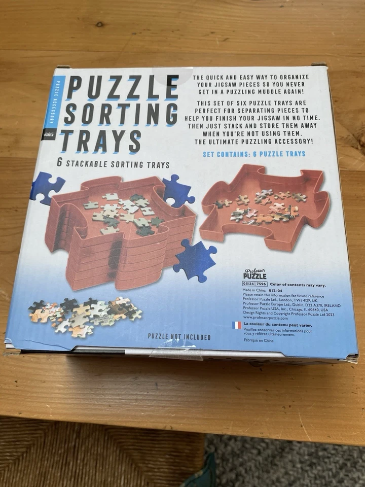Puzzle Sorting Tray With 6 Stackable Trays - image 2 of 2