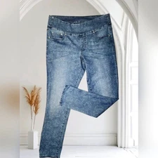 Jag Jeans High-Rise Skinny Stretch Jeans Women’s Size 14 Blue Paisley Print 31"