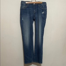 Pilcro Hyphen Distressed Straight Jeans Sz 27