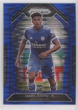 2020-21 Panini Prizm Premier League Retail Blue Pulsar James Justin #131 0b3