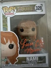Signed Luci Christian One Piece Nami English VA FunkoPop#328 Protector + JSA COA