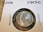 1947-D ROOSEVELT DIME GEM BU    ALL