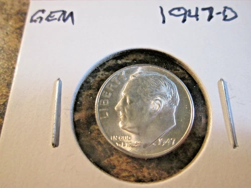 1947-D Roosevelt Dime — photo from the most recent tracked eBay sale