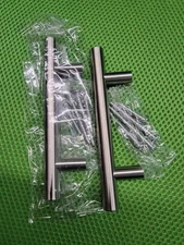 Set of 2 5" Stainless Steel Pulls Kitchen Cabinet Door Handles Drawer