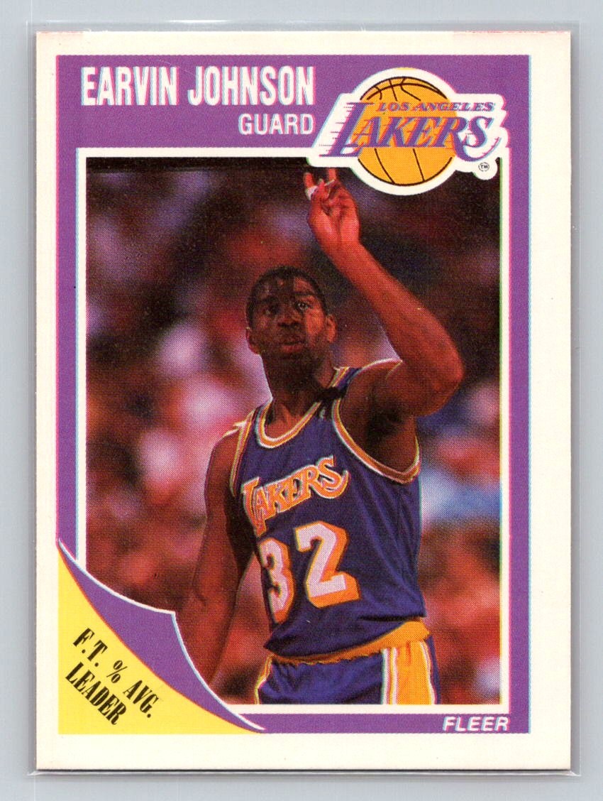 1989-90 Fleer #77 Earvin Johnson