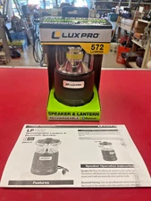 LuxPro LP1530 Rechargeable Bluetooth Speaker Lantern 572 Lumens*BRAND NEW*
