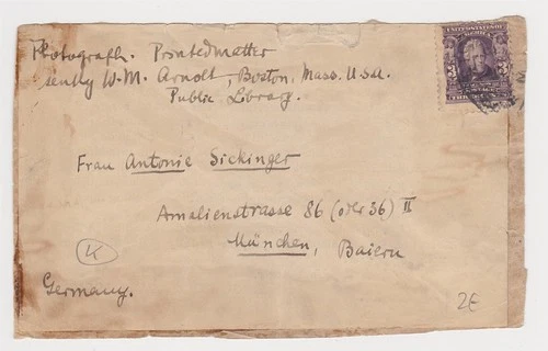 USA old front of Cover send to Germany