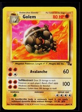 Golem Unlimited Uncommon Fossil 36/62 EXC-NM