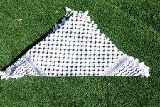 Kefiyah Scarf Arabic Palestinian Unisex Black White Color Traditional Shemagh