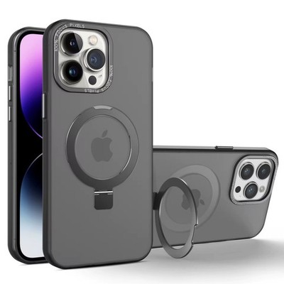 Für Apple iPhone 15 Robuste TPU Matt Hülle mit Ring Ständer