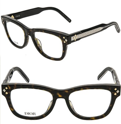 CHRISTIAN DIOR CD DIAMONDO S1I Brown Havana Eyeglasses 54mm DM50062I DIAMOND
