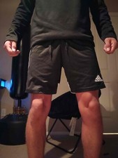 Adidas Vintage Rare Silky Primegreen Soccer Shorts Black White Small