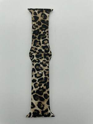 Silicone Replacement Band or Strap for Apple Watch Leopard Print 42/44MM 