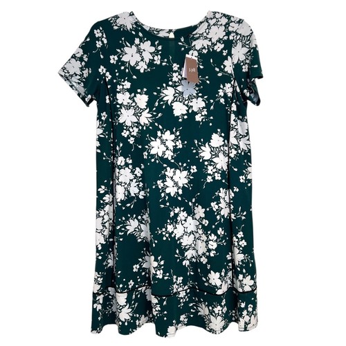 J. Jill | Wearever Collection Emerald Floral Dress Size M NWT Business Casual - Picture 2 of 10