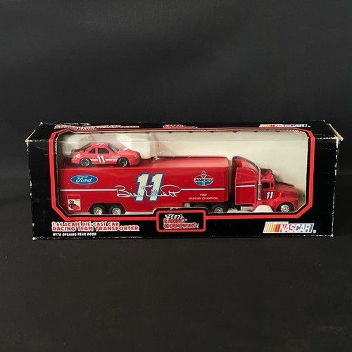 1992 Racing Champions Bill Elliott #11 Amoco Team Transporter Stock Car 1/64 MIB