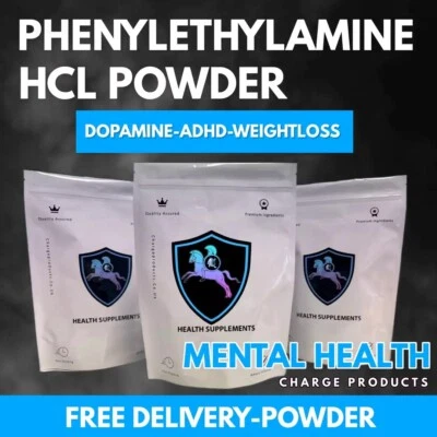 CHARGE PRODUCTS UK PHENYLETHYLAMINE Powder PEA 10g Weight Loss Improve MOOD Anxiety ADHD