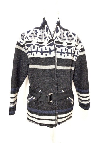 Iro Ashton Jacket Aztec Blue Gray XS 34 