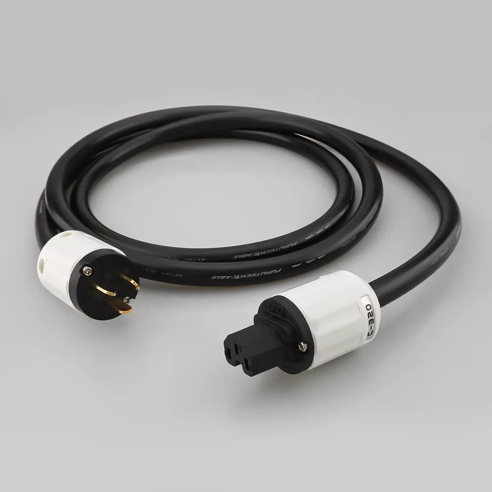 Audiophile OFC US Schuko AU HiFi Audio Power Cable IEC C15 AC Mains Supply Wire - Image 3 of 4