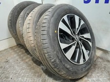 Set Of Genuine 15 Inch VOLKSWAGEN POLO Alloy Wheels & Tyres 2G0601025D 2017 On