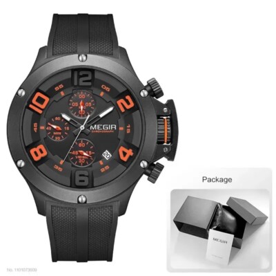 Sportliche Megir Quarzuhr mit Chronograph