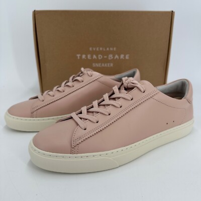 Everlane The Day Sneaker in Pale Pink Leather Women's Lace