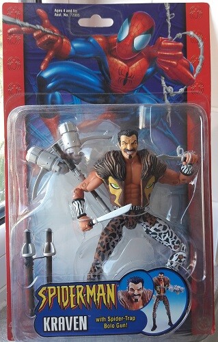SPIDERMAN: KRAVEN with Spider-Trap Bolo Gun, Toy Biz, 2003 (086892720080) - Picture 1 of 3