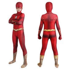 Barry Allen Costume The Flash season 8 Cosplay Bodysuit For Kids