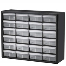 Akro-Mils 24 Drawer 10124, Plastic Parts Storage Hardware and Craft Cabinet, W x