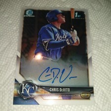 Chris DeVito 2018 Bowman Chrome Prospect AUTOGRAPH #CPA-CD Kansas City Royals