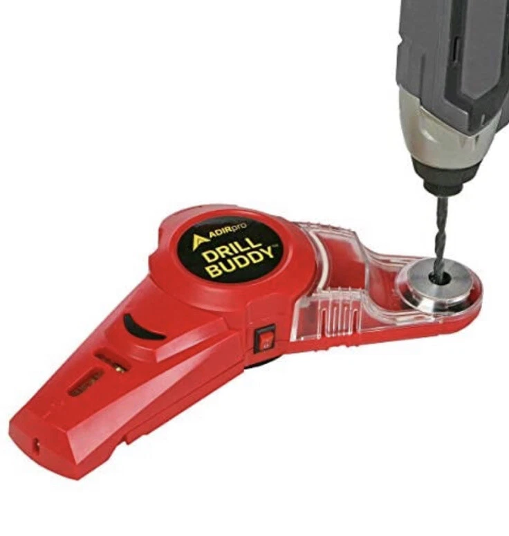 Adirpro Drill Buddy Laser Level Bubble Level Cordless Dust Catcher Drill Guide