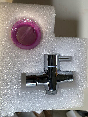 T-adapter Valve 3-Way Brass For Toilet Bidet Shower Head Diverter 7/8"/ 1/2"