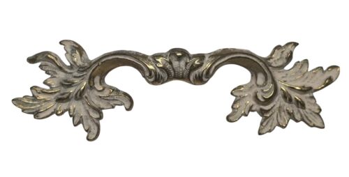 1 Vintage Hollywood Regency Drawer Pull White, French Provincial Handle 5 1/8" L