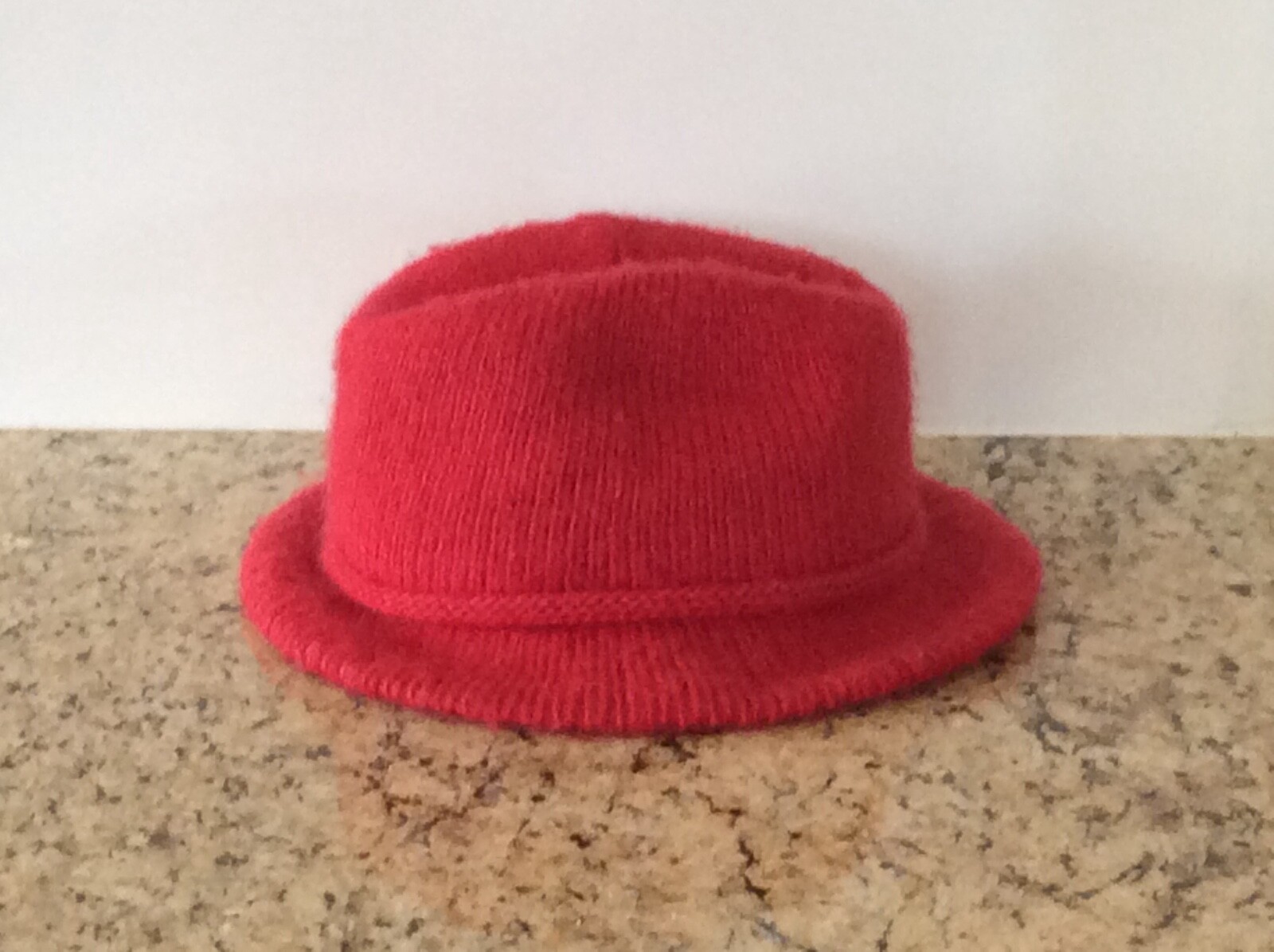 Vintage Aris Knit Fedora Womens Winter Hat Red US… - image 2