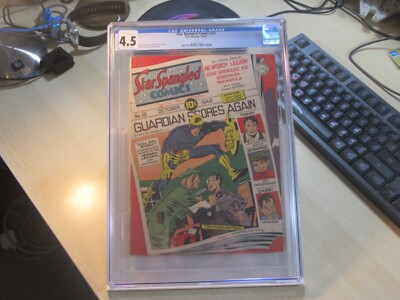 STAR SPANGLED COMICS #13 DC GOLDEN AGE CGC 4.5 SIMON AND KIRBY ART ROBOTMAN