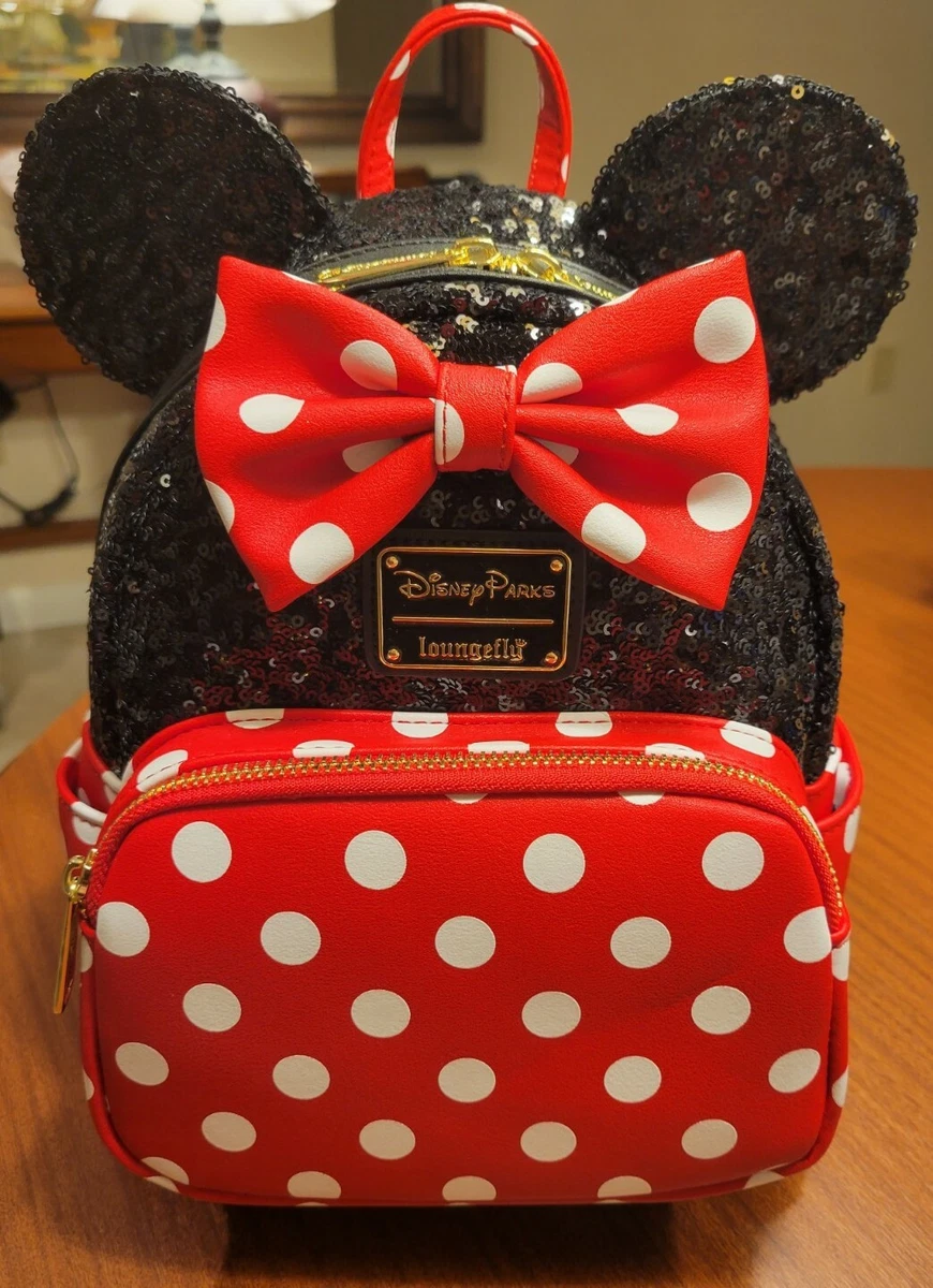 Minnie Mouse Sequin and Polka Dot Loungefly Mini Backpack