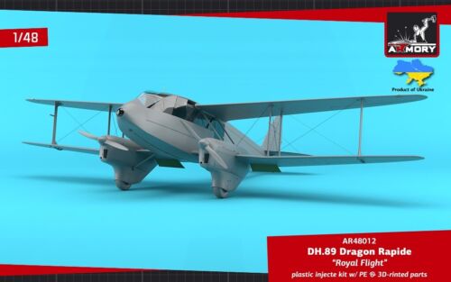 Armory 1/48 DH.89 Dragon Rapide, avión de pasajeros de corta distancia - "Royal Flight" - Imagen 3 de 16