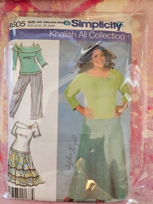 Simplicity Pattern for Women 4605 Size 26W-32W Top Pants Skirt New-Uncut Pattern