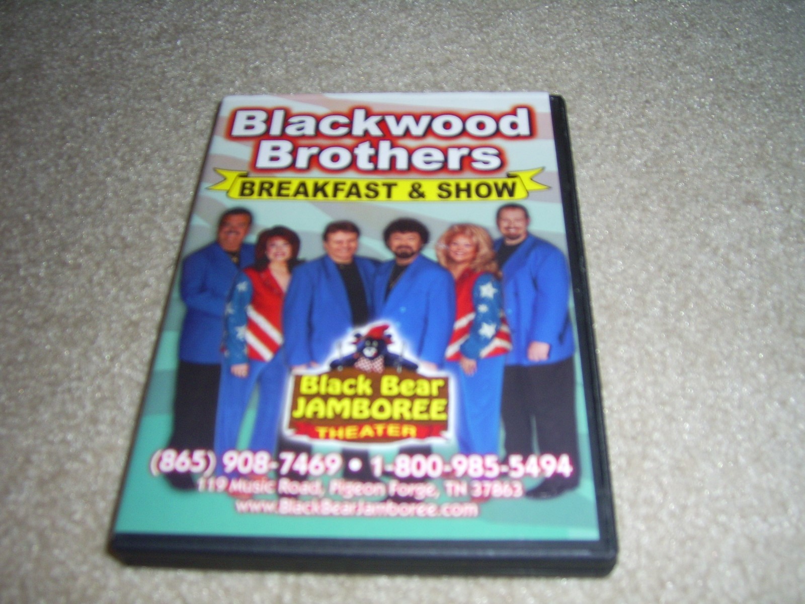 Blackwood Brothers DVD breakfast & show, Pigeon Tn., Black Bear